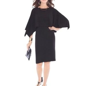 Chico’s NWT Black Convertible Stretch 3 Ways To Wear It Short Cocktail Dress